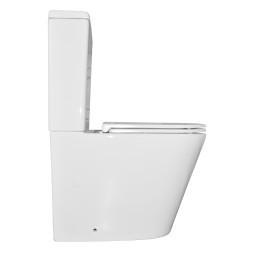 Унитаз-компакт Azario Vetro 605х380х825 напольный, безободковый, с бачком и сиденьем микролифт (AZ-2149)