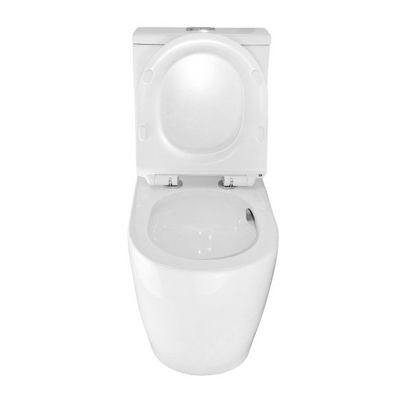 Унитаз-компакт Azario CORSA 630x380x830 напольный, смыв &amp;quot;ТОРНАДО&amp;quot;, безободковый с бачком и сиденьем микролифт (AZ-2062Т)