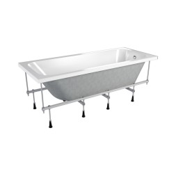 Ванна акриловая 1,7*0,7 "Strict" (каркас+экран) (Метакам) -