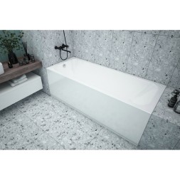 Ванна акриловая 1,7*0,7 "Strict" (каркас+экран) (Метакам) -