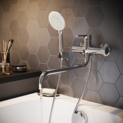 Смеситель для ванны и раковины 35k MIXLINE ML22-02 "Round" - ML22-02