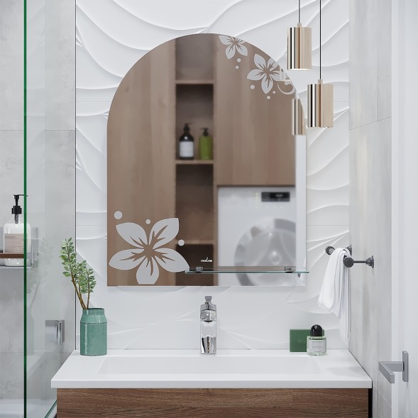 Зеркало MIXLINE &amp;quot;Анис&amp;quot; 535*680 (ШВ) с полкой (К) - В421 