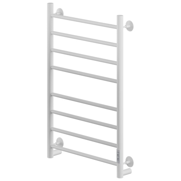 Полотенцесушитель MIXLINE VEGA  80х50 (таймер, 318 Вт, 8 перекладин) электрический БЕЛЫЙ - ML-556423 