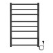 Полотенцесушитель MILAN 500/800 электрический ГРАФИТ R 8 пер. AZARIO (AZ83900G)