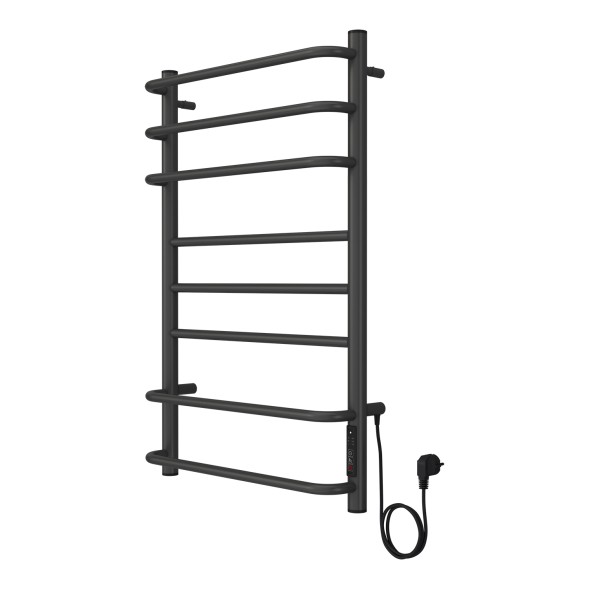 Полотенцесушитель MILAN 500/800 электрический ГРАФИТ R 8 пер. AZARIO (AZ83900G)