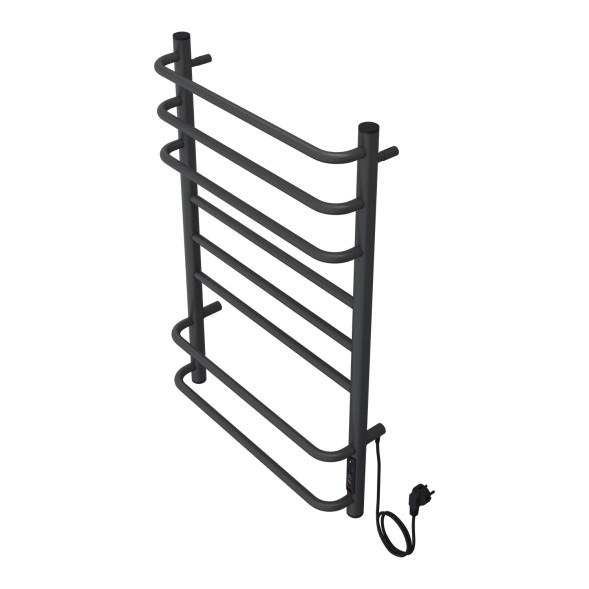 Полотенцесушитель MILAN 500/800 электрический ГРАФИТ R 8 пер. AZARIO (AZ83900G)