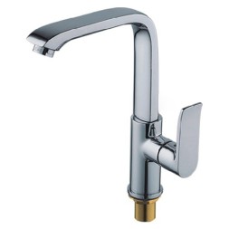 Смеситель для кухни 35к L4034-2 Ledeme высокий излив, боковая, под гайку, латунь - L4034-2