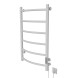 Полотенцесушитель MIXLINE CAPELLA  80х50 (таймер, 253 Вт, 6 перекладин) электрический БЕЛЫЙ - ML-556346 