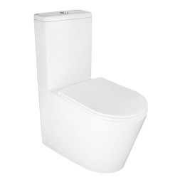 Унитаз-компакт Azario Maro 670x380x850 напольный, безободковый, с бачком и сиденьем микролифт (AZ-2125A-R)