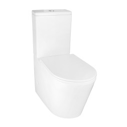 Унитаз-компакт Azario Maro 670x380x850 напольный, безободковый, с бачком и сиденьем микролифт (AZ-2125A-R)