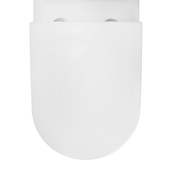 Унитаз-компакт Azario Maro 670x380x850 напольный, безободковый, с бачком и сиденьем микролифт (AZ-2125A-R)