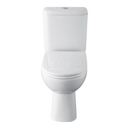 Унитаз-компакт Roca ACCESS, косой выпуск, c сиденьем микролифт (7.34P2.3.900.Y)