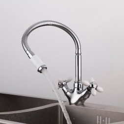 Смеситель для кухни 1/2 кер R43127-7 п/гайку FRUD Белый - R43127-7 