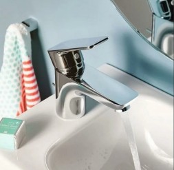 Смеситель для раковины KLUDI PURE&STYLE 100 однорычажный, c донным клапаном, хром (402900575)