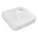 Раковина накладная Azario 460x460x100 квадратная, белый глянец (AZ-2181)