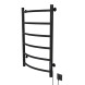Полотенцесушитель MIXLINE CAPELLA  80х50 (таймер, 253 Вт, 6 перекладин) электрический ЧЕРНЫЙ - ML-556347 