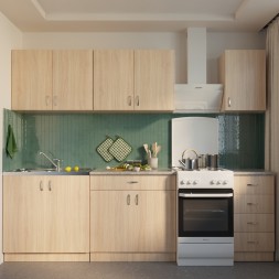 шкаф навесной кухонный с сушкой 60 венге светлое (дуб млечный) - 525828