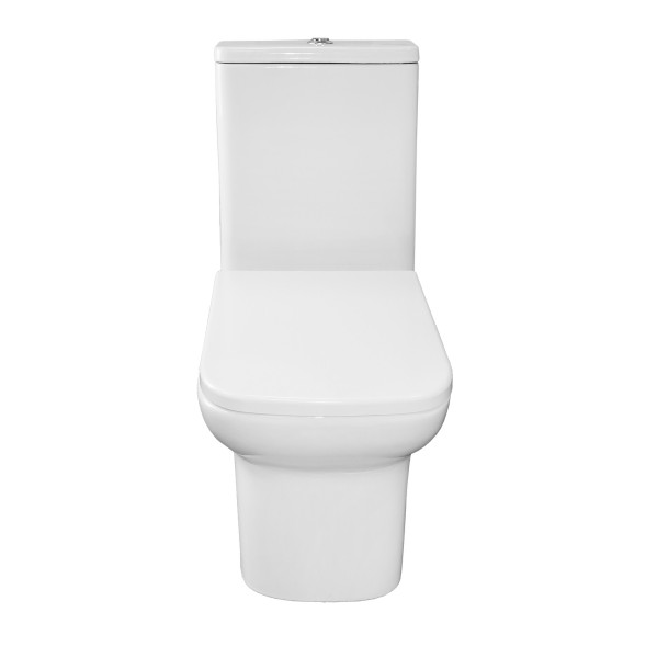 Унитаз-компакт Azario Alba 620х405х805 напольный, безободковый, с сиденьем микролифт (AZ-8323)