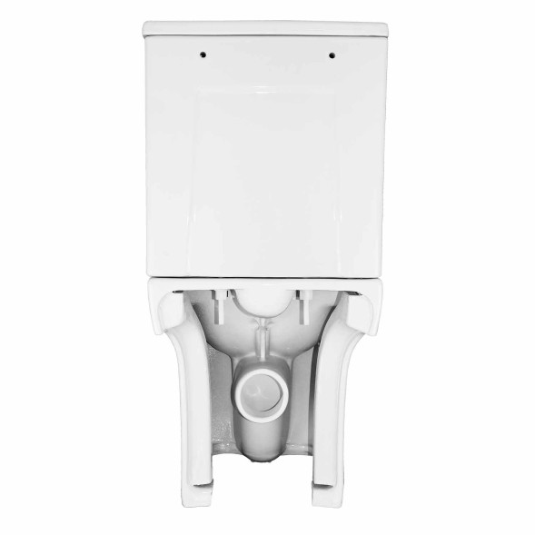 Унитаз-компакт Azario Alba 620х405х805 напольный, безободковый, с сиденьем микролифт (AZ-8323)