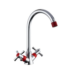 Смеситель для кухни 1/2 кер R49118-10 п/гайку FRUD Красный - R49118-10 