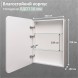 Зеркальный шкаф MIXLINE &amp;quot;ВИКТОРИЯ&amp;quot; 600*800 (ШВ) левый, сенсорный выкл, светодиодная подсветка - MLW.Vik.6-8.L.1.2 
