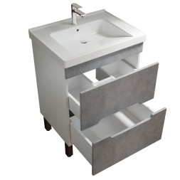 Тумба д/ванной &amp;quot;Честер -60&amp;quot; Бетон под раковину Грэйс- 60 (DREJA) (ПВХ) - 551731 