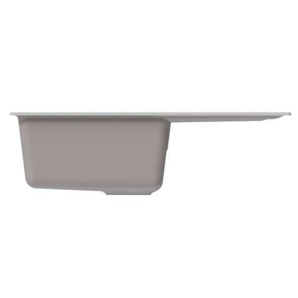 Мойка ML-GM19 КОМФОРТ с крылом, ультра-белая (341), 750*500*200мм - 00-00009403 