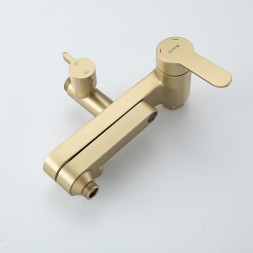 Душевая система 35к G2499-33 GAPPO нерж. сталь, лейка &amp;quot;Тропический душ&amp;quot;, ЗОЛОТО сатин - G2499-33 