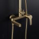 Душевая система 35к G2499-33 GAPPO нерж. сталь, лейка &amp;quot;Тропический душ&amp;quot;, ЗОЛОТО сатин - G2499-33 