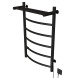 Полотенцесушитель MIXLINE CAPELLA  80х50 (таймер, 336Вт, 5 перекладин + ПОЛКА) электрический ЧЕРНЫЙ - ML-556353 