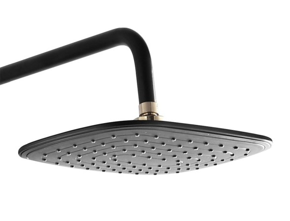 Душевая система AZARIO с поворотным изливом, керамический картридж, черный/золото (AZ-801-2)