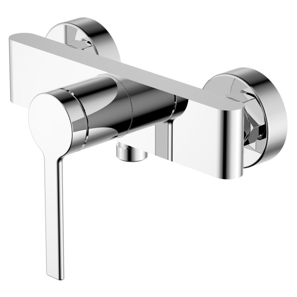 Смеситель для душа Azario VINCENTE с ручным душем, керамический картридж, без излива, хром (AZ-VRZ338326C)