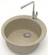 Кухонная мойка AZARIO Vital 507x507x200 искусственный мрамор, цвет Песочный (CS00078347)