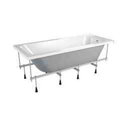 Ванна акриловая 1,5*0,7 "Strict" (каркас+экран) (Метакам) -