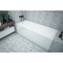 Ванна акриловая 1,5*0,7 "Strict" (каркас+экран) (Метакам) -