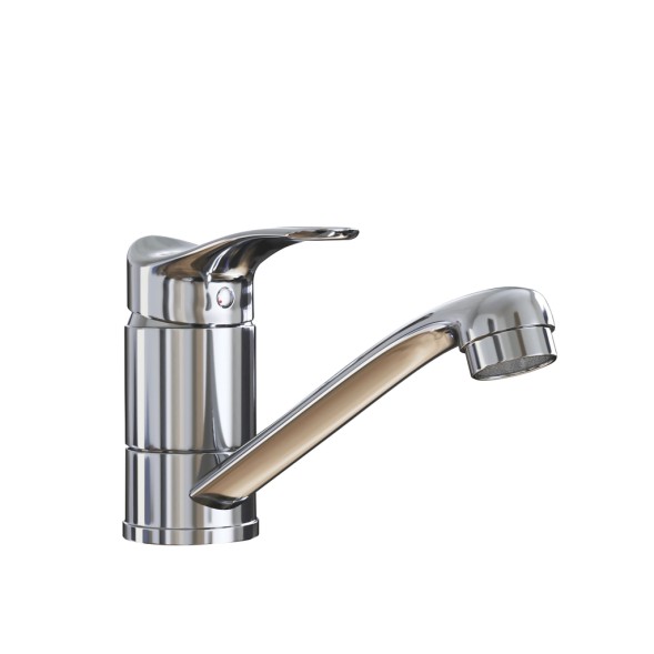 Смеситель для кухни 40k MIXLINE ML03-031 короткий излив б/отв п/гайку (без подводки) - ML03-031 