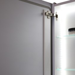 Зеркальный шкаф MIXLINE &amp;quot;Симпл&amp;quot; 500*700 (ШВ) универсальный,механический выкл., светодиодная подсветк - МВК397 