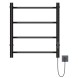 Полотенцесушитель MIXLINE MIRA  60х50 (таймер, 201 Вт, 4 перекладины) электрический ЧЕРНЫЙ - ML-556344 