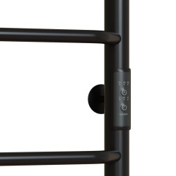 Полотенцесушитель MIXLINE MIRA  60х50 (таймер, 201 Вт, 4 перекладины) электрический ЧЕРНЫЙ - ML-556344 