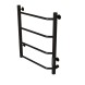 Полотенцесушитель MIXLINE MIRA  60х50 (таймер, 201 Вт, 4 перекладины) электрический ЧЕРНЫЙ - ML-556344 