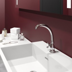 Смеситель для раковины/мойки 1/2 кер. MIXLINE ML07-05 моно п/гайку  (без подводки) - ML07-05 