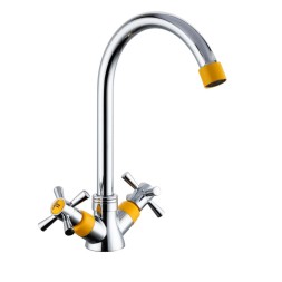Смеситель для кухни 1/2 кер R49118-9 п/гайку FRUD Желтый - R49118-9 