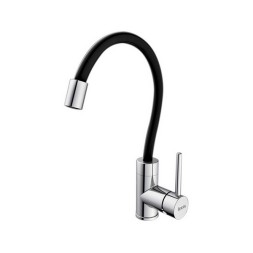 Смеситель для кухни 35к IDDIS K36SBJBi05 "Kitchen 360" гибкий излив ЧЕРНЫЙ-ХРОМ - K36SBJBi05