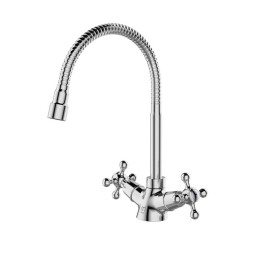 Смеситель для кухни 1/2 кер Milardo DUPSB0FM05 &amp;quot;Duplex&amp;quot; гибкий излив  ХРОМ - DUPSB0FM05 