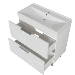 Тумба д/ванной &amp;quot;Гранд-80&amp;quot; под раковину Fest-80 (Sanita Lux) (ПВХ) - 553028 