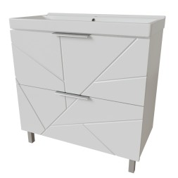 Тумба д/ванной &amp;quot;Гранд-80&amp;quot; под раковину Fest-80 (Sanita Lux) (ПВХ) - 553028 