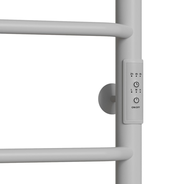 Полотенцесушитель MIXLINE MIRA  60х50 (таймер, 251Вт, 3 перекладины + ПОЛКА) электрический БЕЛЫЙ - ML-557157 