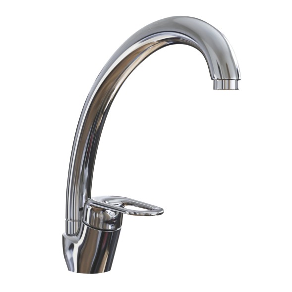 Смеситель для кухни 40k MIXLINE ML05-032 высокий излив с/отв боковая п/гайку (без подводки) - ML05-032 