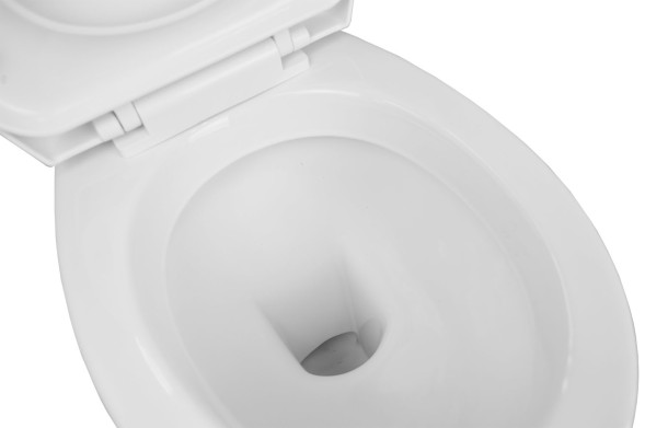 Унитаз-компакт Creo Ceramique PROJECT с микролифтом 656х390х775, прямой выпуск, сливная арматура в комплекте