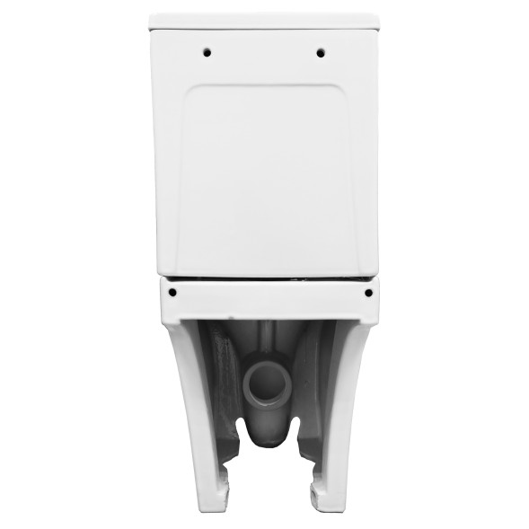 Унитаз напольный Azario Tesoro безободковый система смыва Tornado, сиденье микролифт 650х350х400 (AZ-8501)